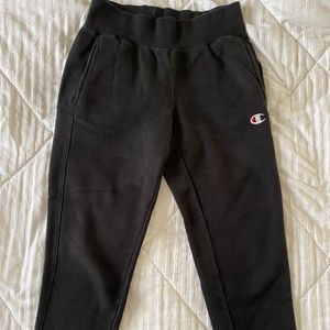 Champion Black Reverse Weave Sweatpants